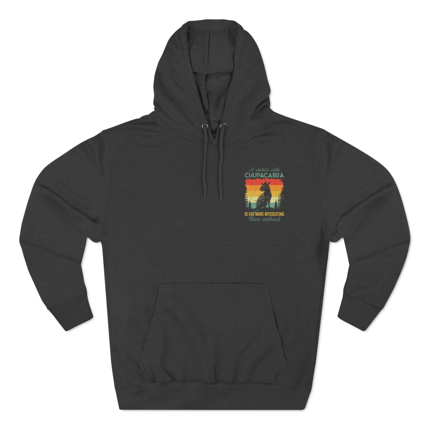 Chupacabra- Three-Panel Fleece Hoodie