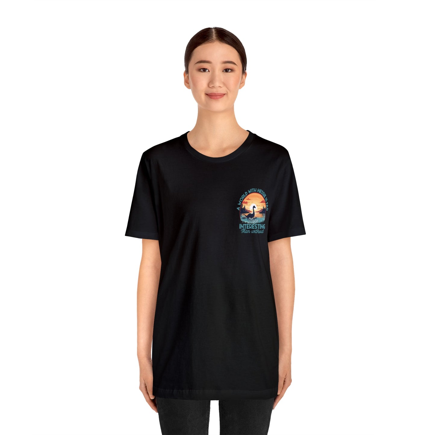 Nessie (Loch ness monster)- Unisex Jersey Short Sleeve Tee