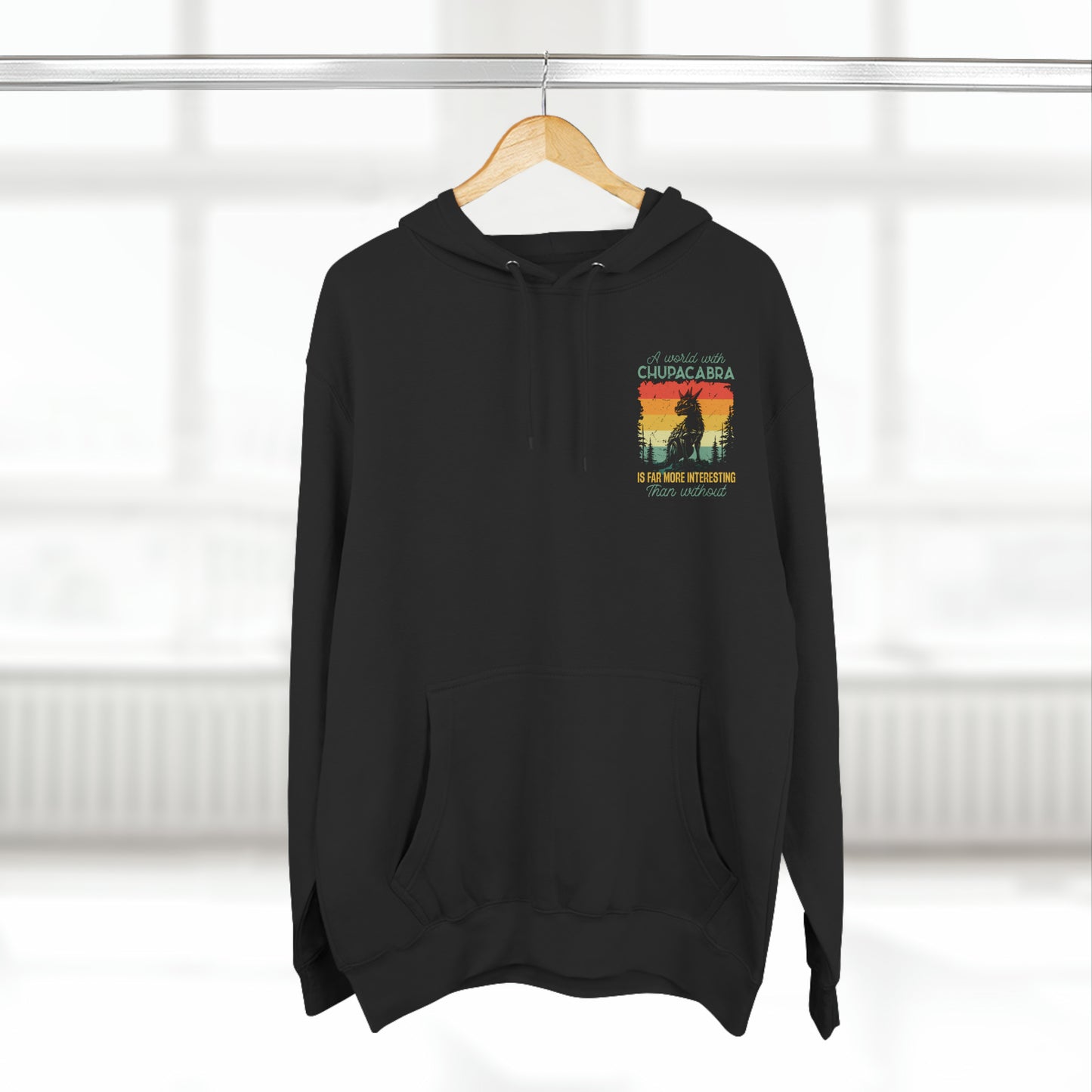 Chupacabra- Three-Panel Fleece Hoodie