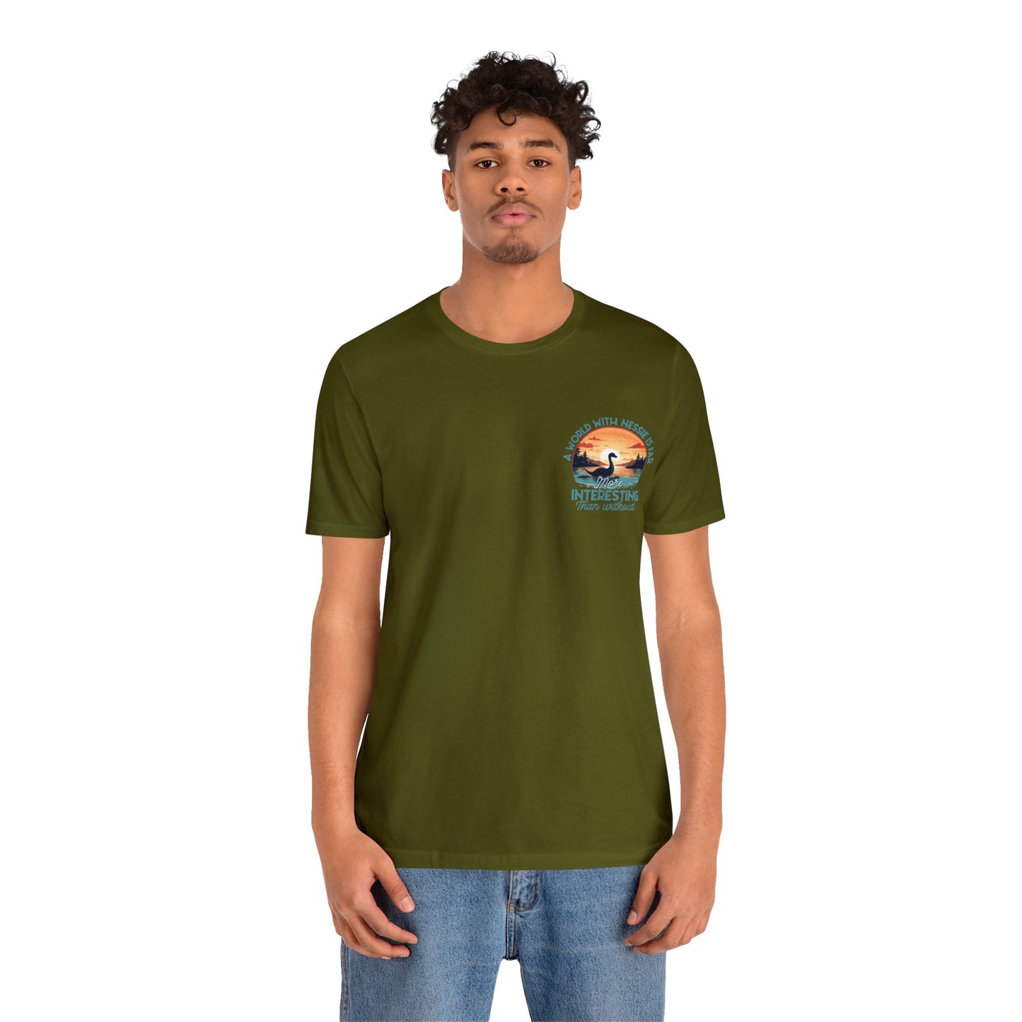 Nessie (Loch ness monster)- Unisex Jersey Short Sleeve Tee