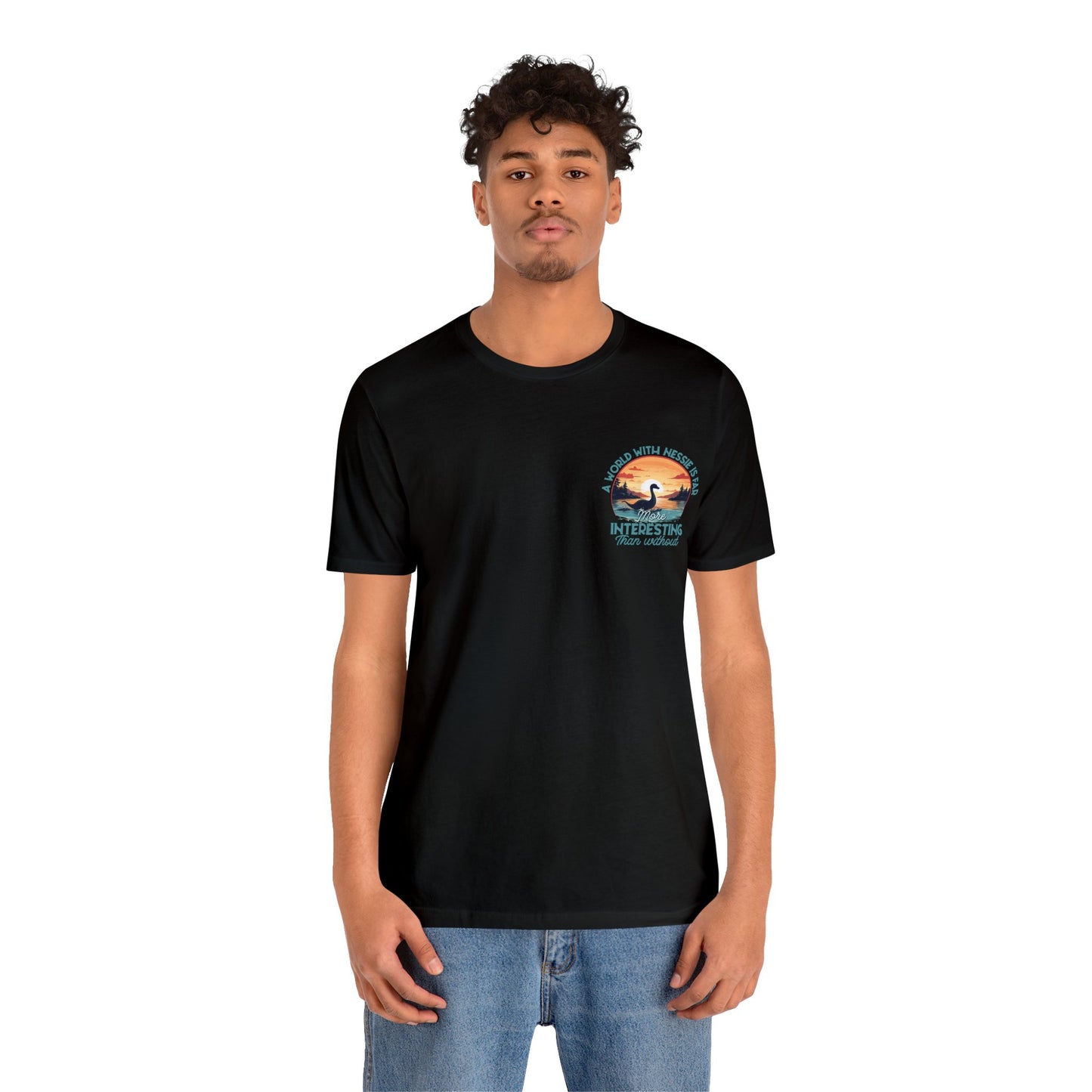 Nessie (Loch ness monster)- Unisex Jersey Short Sleeve Tee