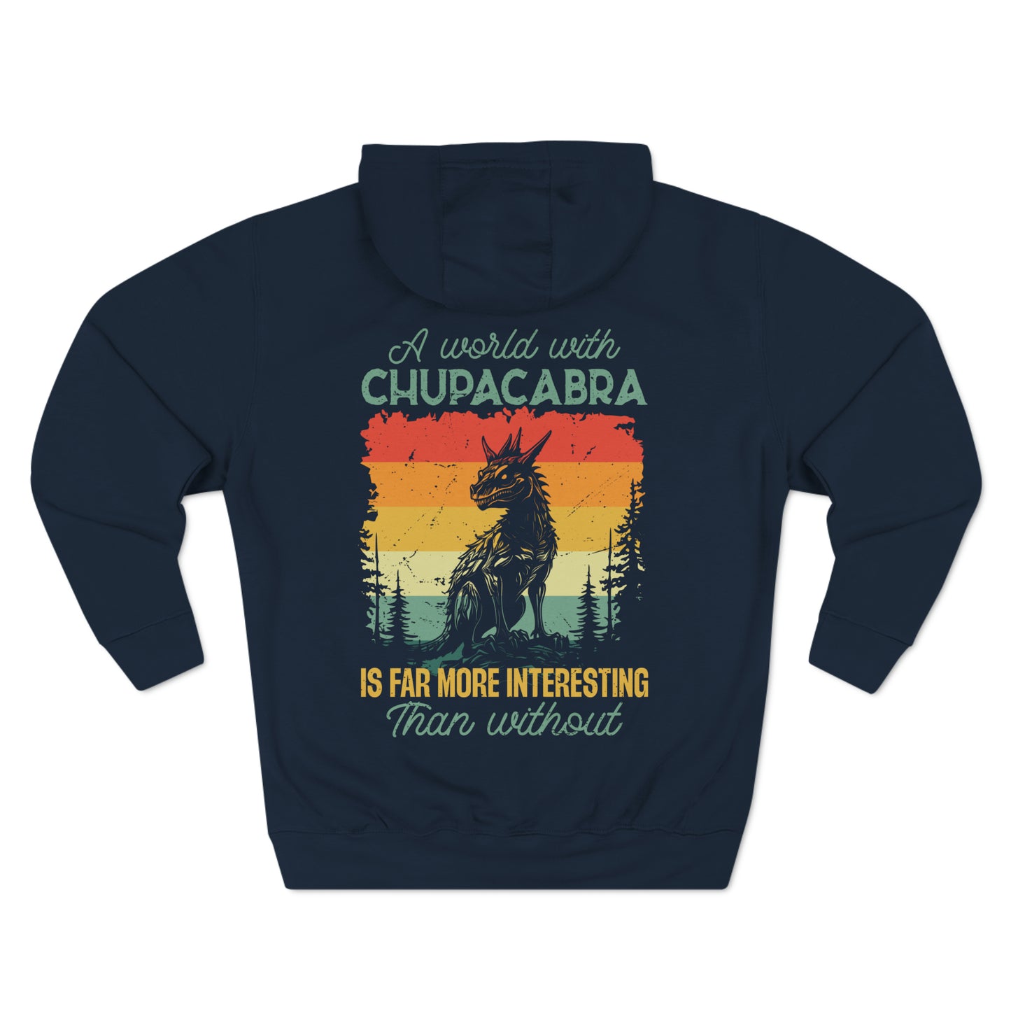 Chupacabra- Three-Panel Fleece Hoodie